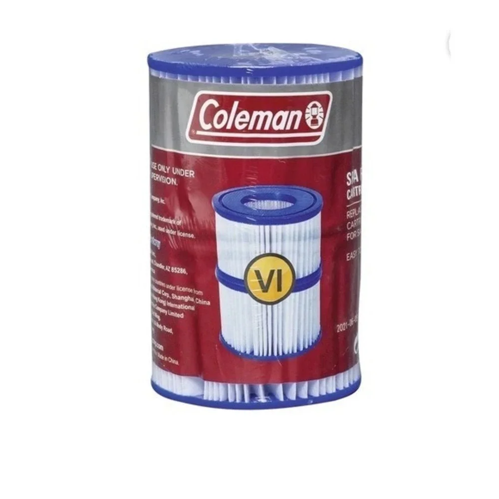 Coleman Spa Filter Cartridge VI Twin Pack Replacement for Coleman Saluspa (6)